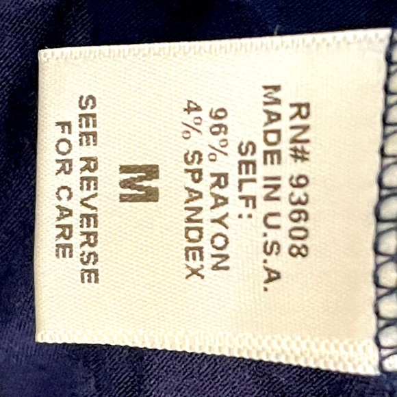 Like new maxi dress with adjustable straps, navy blue Rayon/spandex - Picture 5 of 5